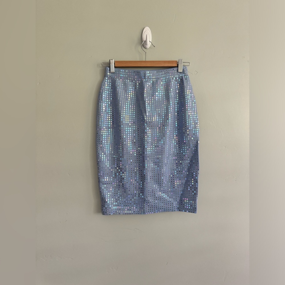 NWT Vintage St. John wool knit beaded skirt Size 2
